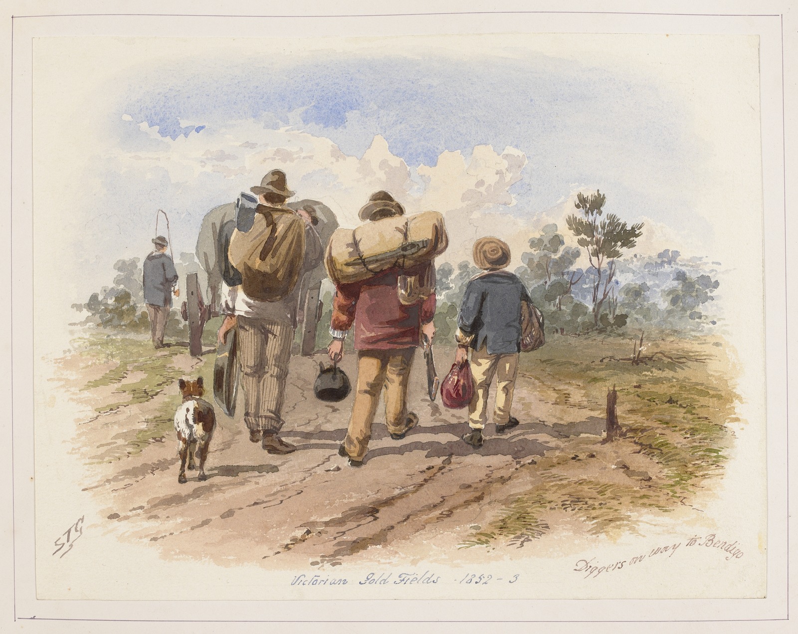 Thumbnail image for Diggers on way to Bendigo | SLV H86.7/26