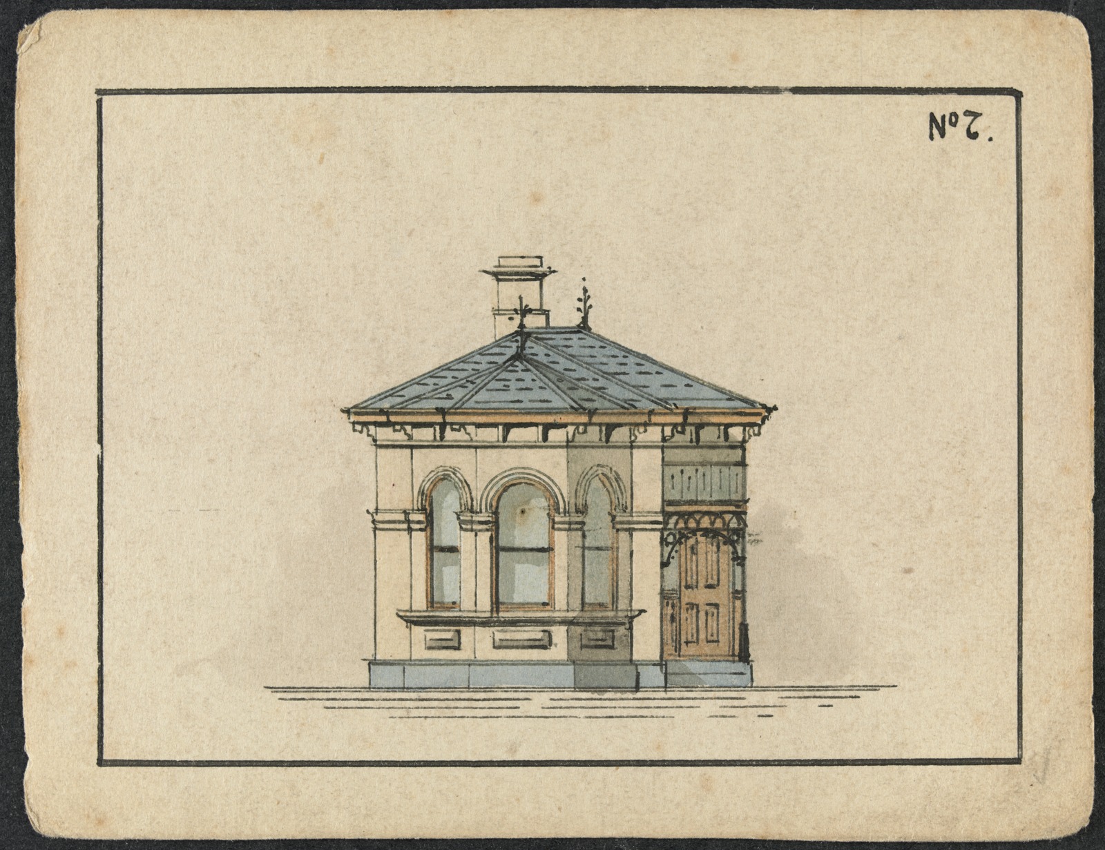 miniature architectural drawings of house