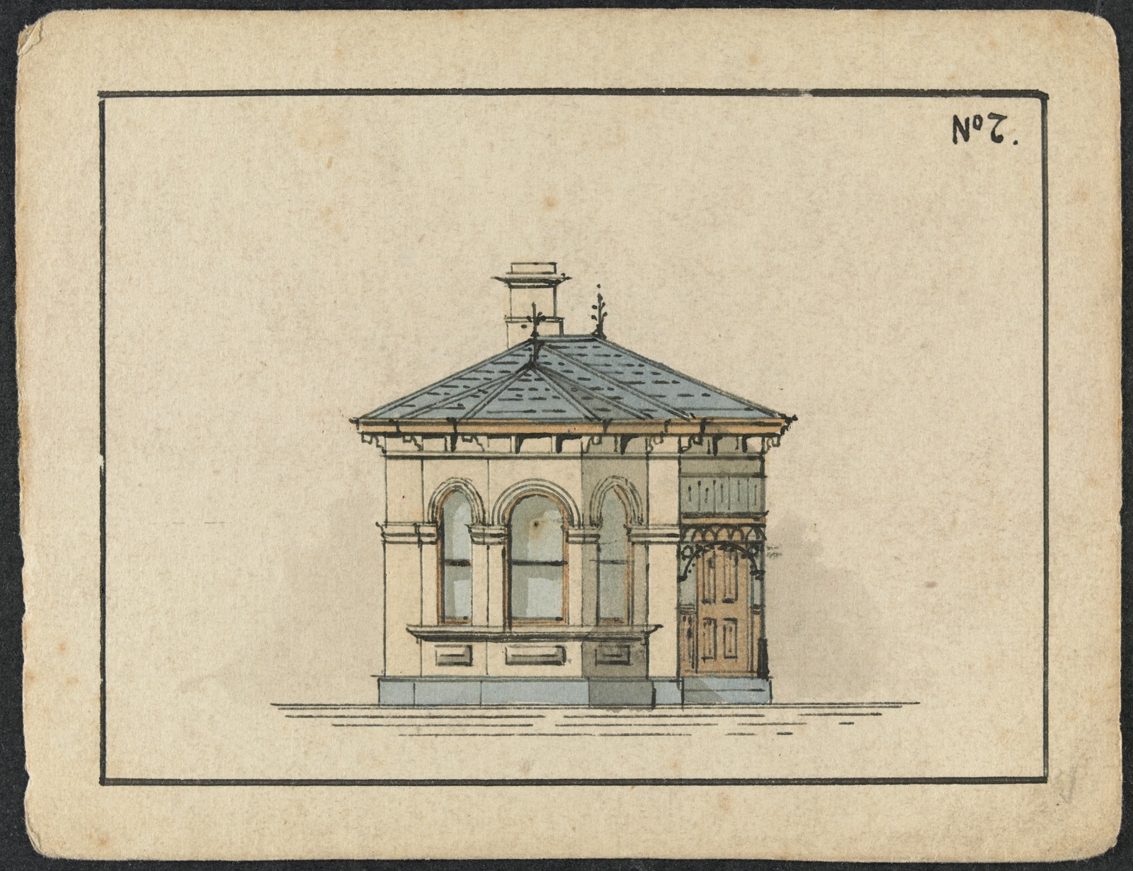 miniature architectural drawings of house