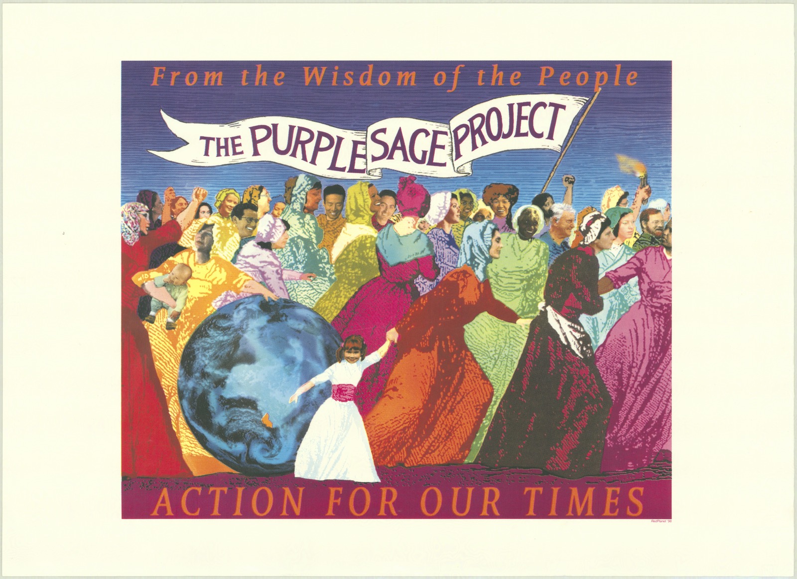 Poster advertising the Purple Sage Project