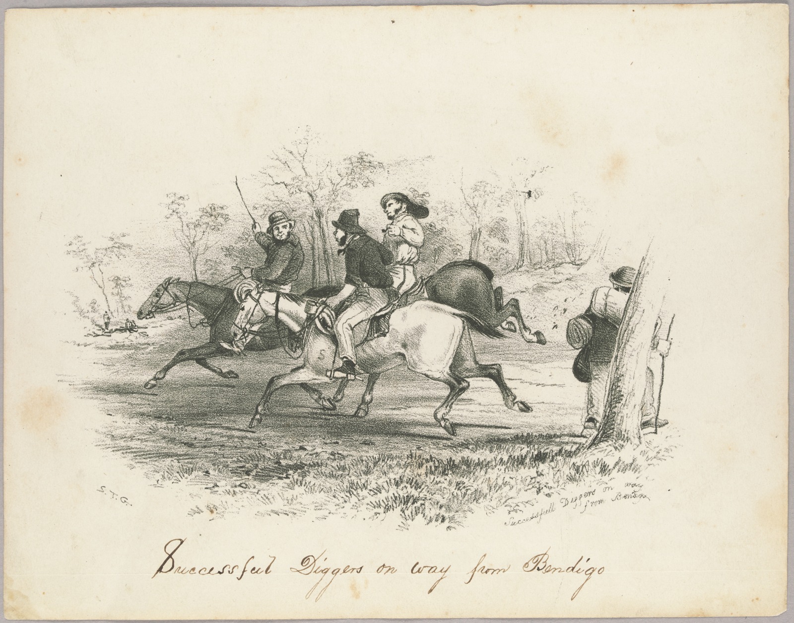Thumbnail image for Successfull Diggers on way from Bendigo | SLV H7811