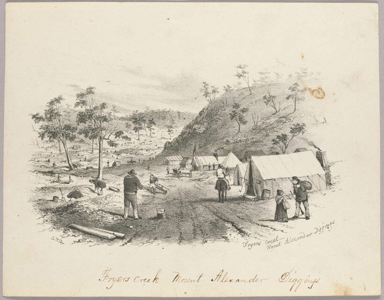 Thumbnail image for Fryer's Creek, Mount Alexander diggings | SLV H7836