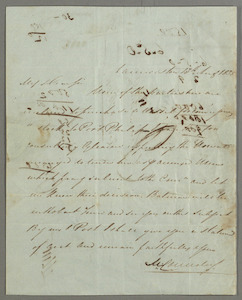 Letters from Michael Connolly, Launceston, to Charles Swanston, Hobart Town, and to the Committee of Management of the Dutagalla Estate