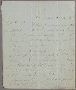 Letter from Michael Connolly, Launceston, to Charles Swanston, Hobart Town
