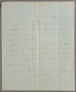 Letter from Michael Connolly, Launceston, to Charles Swanston, Hobart Town