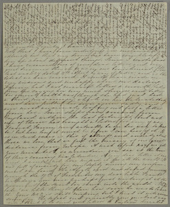 Letter from Sarah Susanna Bunbury to her father, Robert Clement Sconce