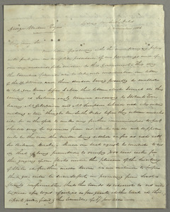Letter from Charles Swanston, Sydney, New South Wales, to George Mercer, Dryden House, Edinburgh