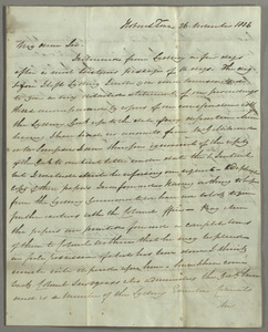 Letter from Charles Swanston, Hobart Town, to George Mercer, Dryden House near Edinburgh