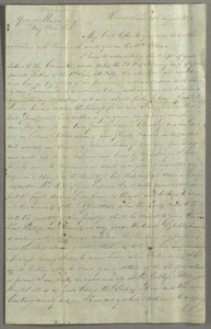 Letter from Charles Swanston, Hobart Town, to George Mercer, Dryden, Edinburgh