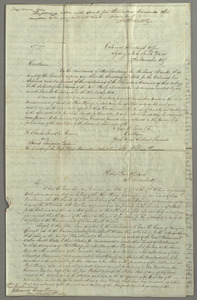Letter from Charles Swanston, Hobart Town, to George Mercer, Dryden, Edinburgh, including a cover note and transcripts of two letters