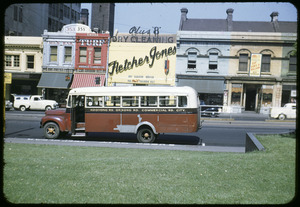 North Road bus parked in front of State Library of Victoria