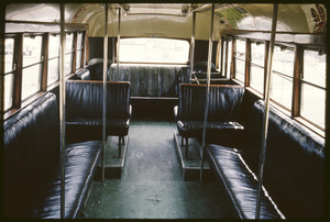 Interior of Melbourne-Brighton Bus Lines bus