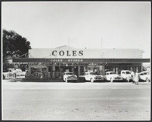 Front exterior of Coles Roma Store No. 229