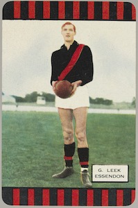 Football card: G. Leek, Essendon